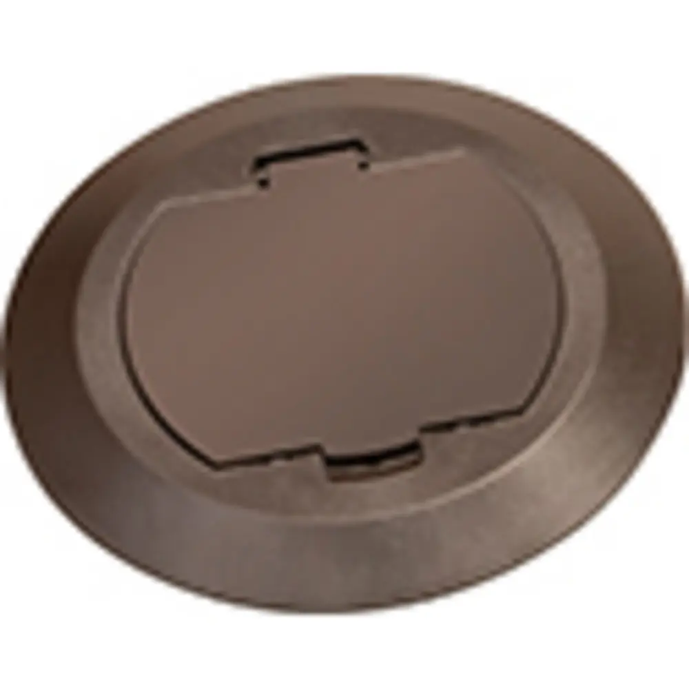 6" Round Cover Kit w/ Flip Lid, Brown