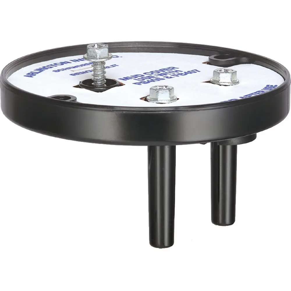 8.0 Cu. In. Fan & Fixture Mounting Box, Plastic, Black