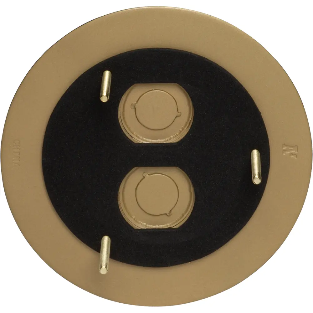 Cover Kit 6" Round Brass w/ 2 Threaded Plugs, Fits FLBC4500LR