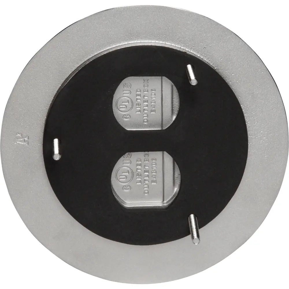 Cover Kit 6" Round Nickel-Plated w/ 2 Flip Lids, FLBC4500LR