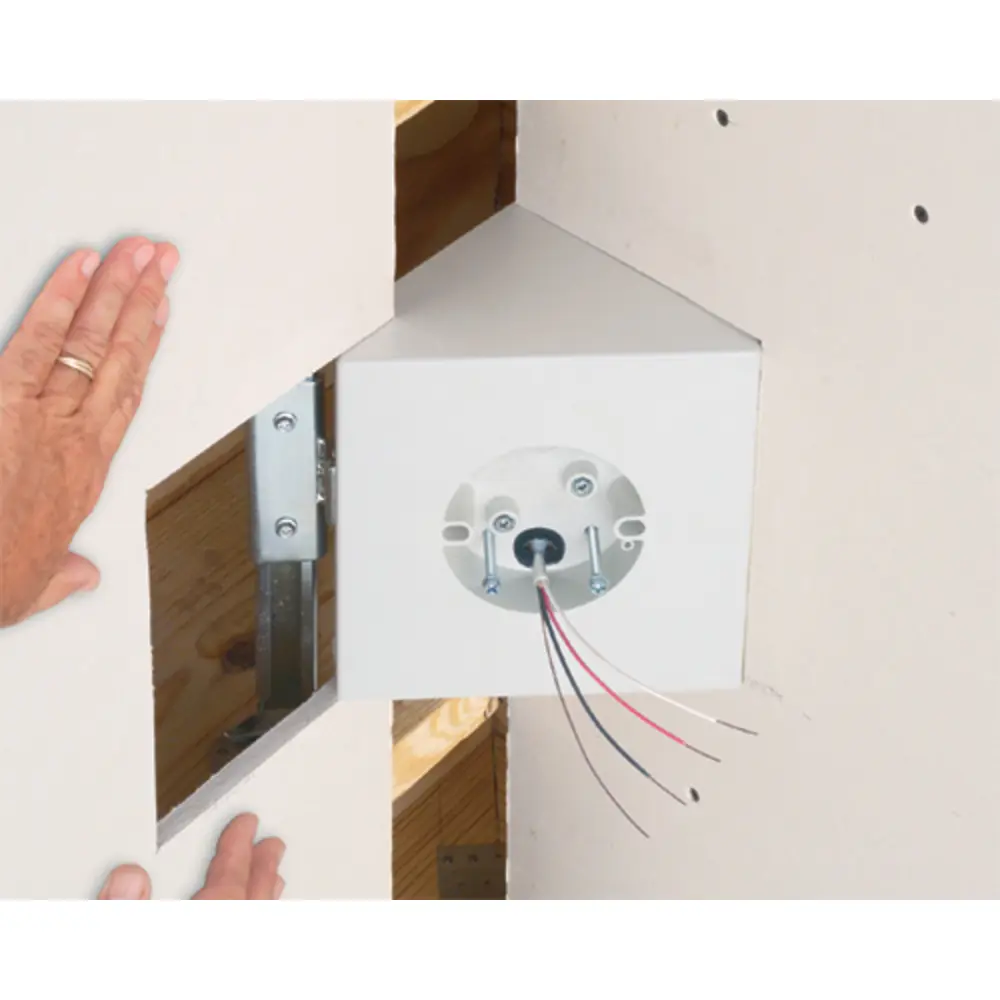 Fan and Fixture Mounting Box w/ Adjustable Brackets for New Construction, 14.5 Cu. In.