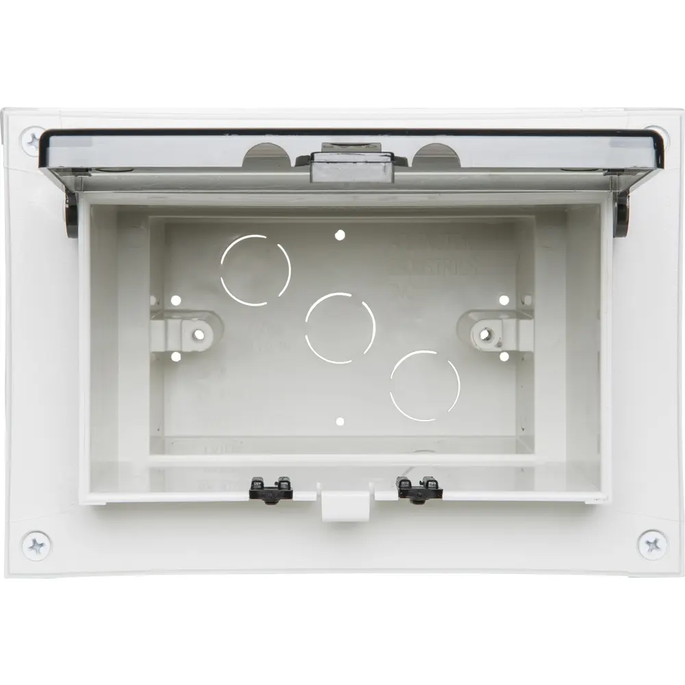 Low Profile InBox™ for Retrofit Siding, Single-Gang, 1/2" Lap, Horizontal, Clear Cover 3 Low Profile InBox™ for Retrofit Siding, Single-Gang, 1/2" Lap, Horizontal, Clear Cover