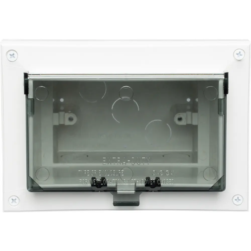 Low Profile InBox™ for Retrofit Siding, Single-Gang, 5/8" Lap, Horizontal, Clear Cover 3 Low Profile InBox™ for Retrofit Siding, Single-Gang, 5/8" Lap, Horizontal, Clear Cover