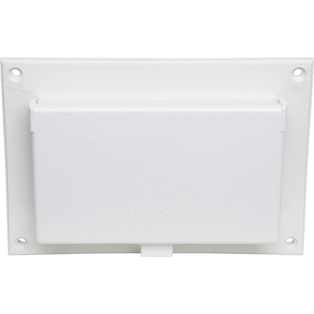 Low Profile InBox™, Single-Gang, Horizontal, White Cover