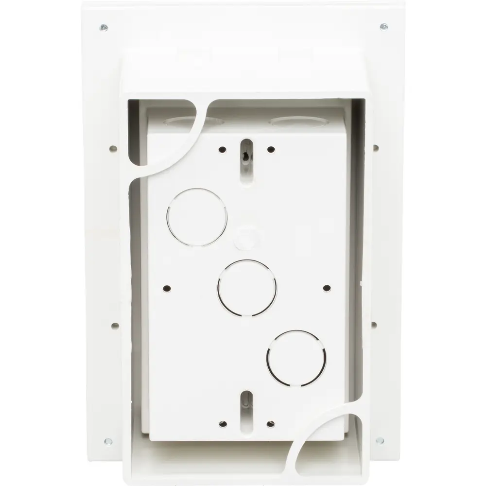Low Profile InBox™ w/ Adapter Sleeve for New Brick Construction, Vertical, White Cover, White Box 1 Low Profile InBox™ w/ Adapter Sleeve for New Brick Construction, Vertical, White Cover, White Box
