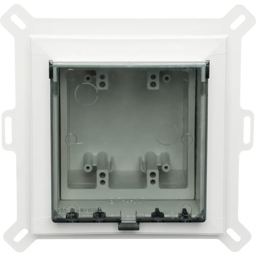 Non-Metallic Exterior Keypad Enclosure, 2-Gang, Clear Cover 2 Non-Metallic Exterior Keypad Enclosure, 2-Gang, Clear Cover