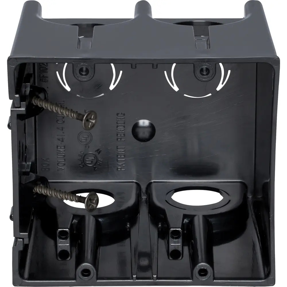 One Box™ Non-Metallic Outlet Box, 2-Gang, Vertical