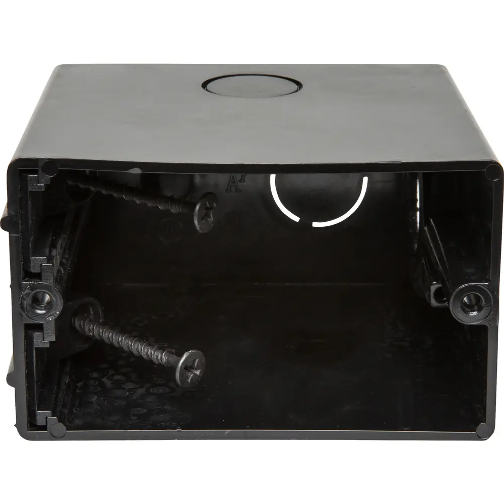 One Box™ Non-Metallic Outlet Boxes, Single-Gang, Black