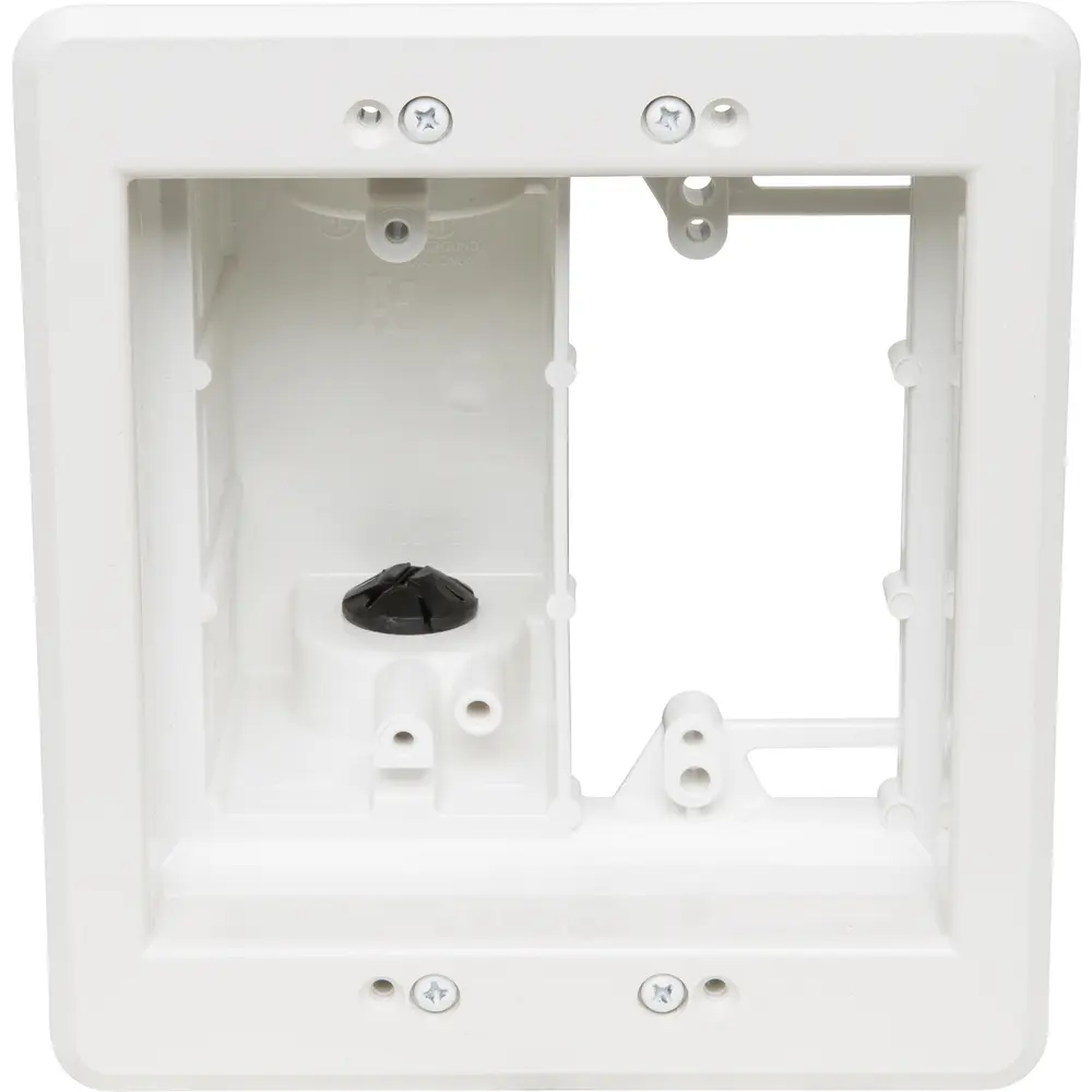 Recessed TV Box™ for Power and Low Voltage, 2-Gang, White 3 Recessed TV Box™ for Power and Low Voltage, 2-Gang, White