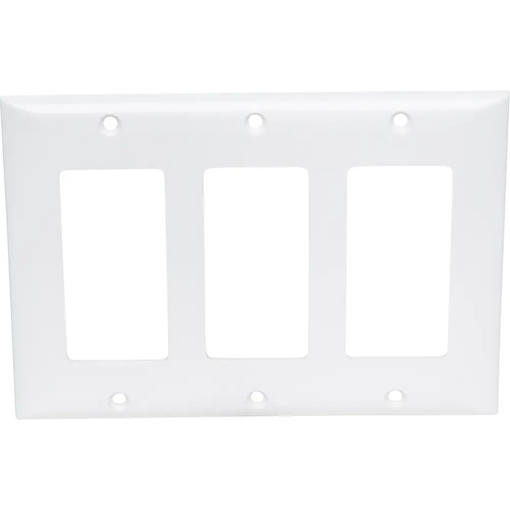 Recessed TV Box™ for Power and Low Voltage, 3-Gang, White