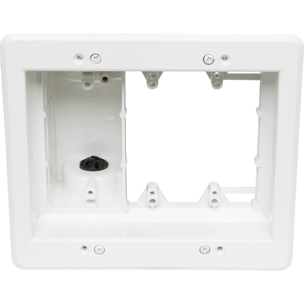 Recessed TV Box™ for Power and Low Voltage, 3-Gang, White
