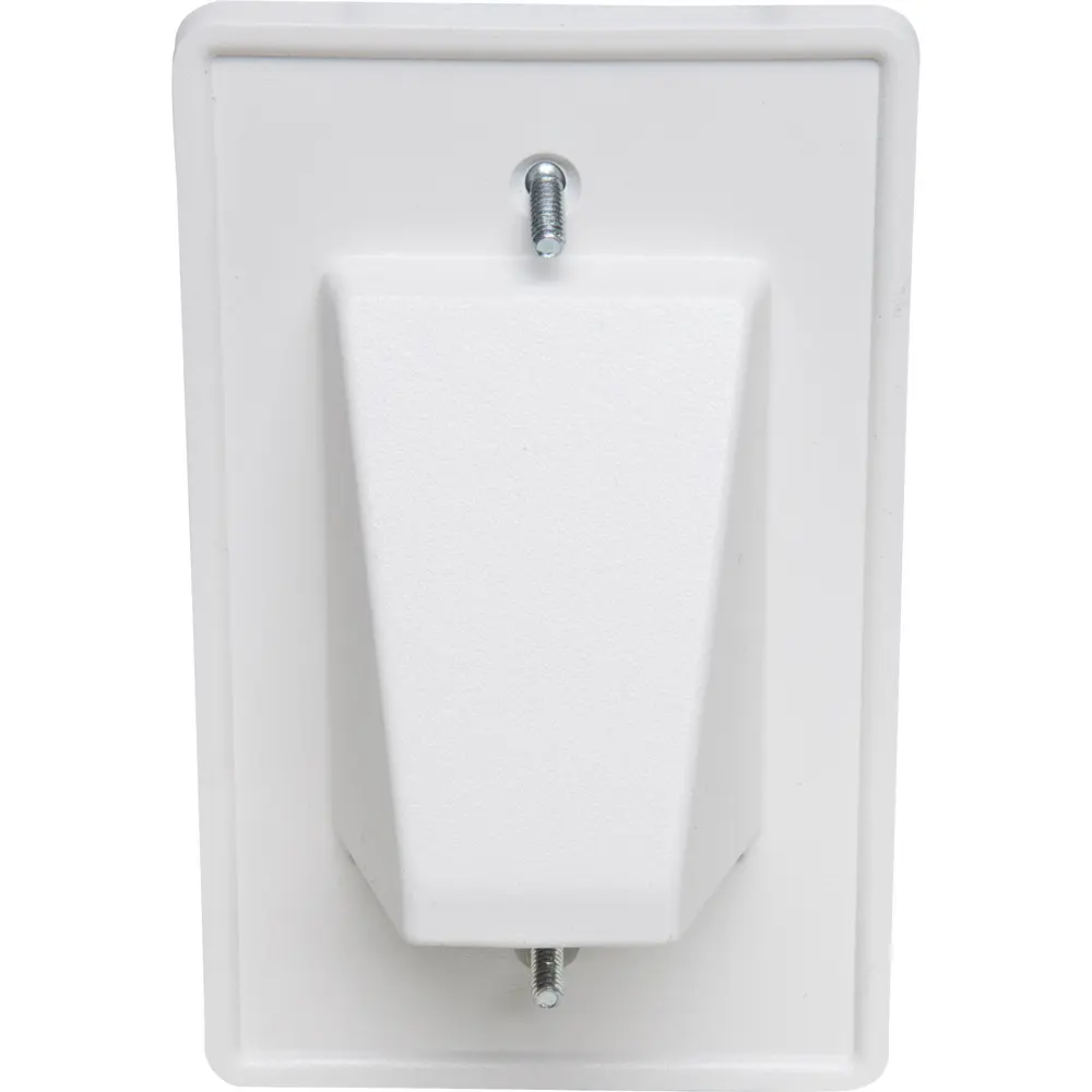 Reversible Low-Voltage Cable Entrance Plate, Single-Gang, White 1 Reversible Low-Voltage Cable Entrance Plate, Single-Gang, White