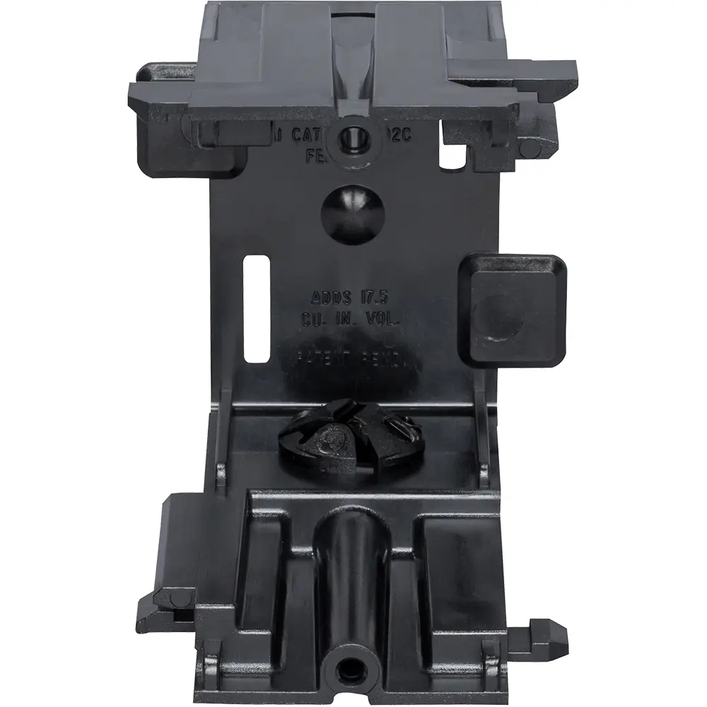 Single-Gang Gangable Box Center Section, Black