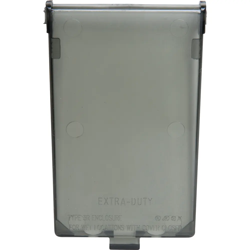 Single-Gang InBox™ Replacement Cover, Vertical, Clear