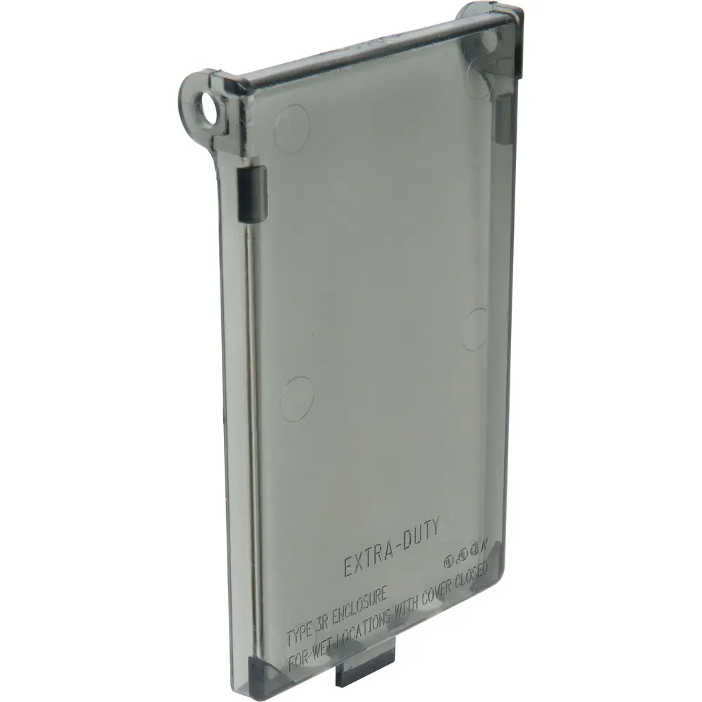 Single-Gang InBox™ Replacement Cover, Vertical, Clear 3 Single-Gang InBox™ Replacement Cover, Vertical, Clear