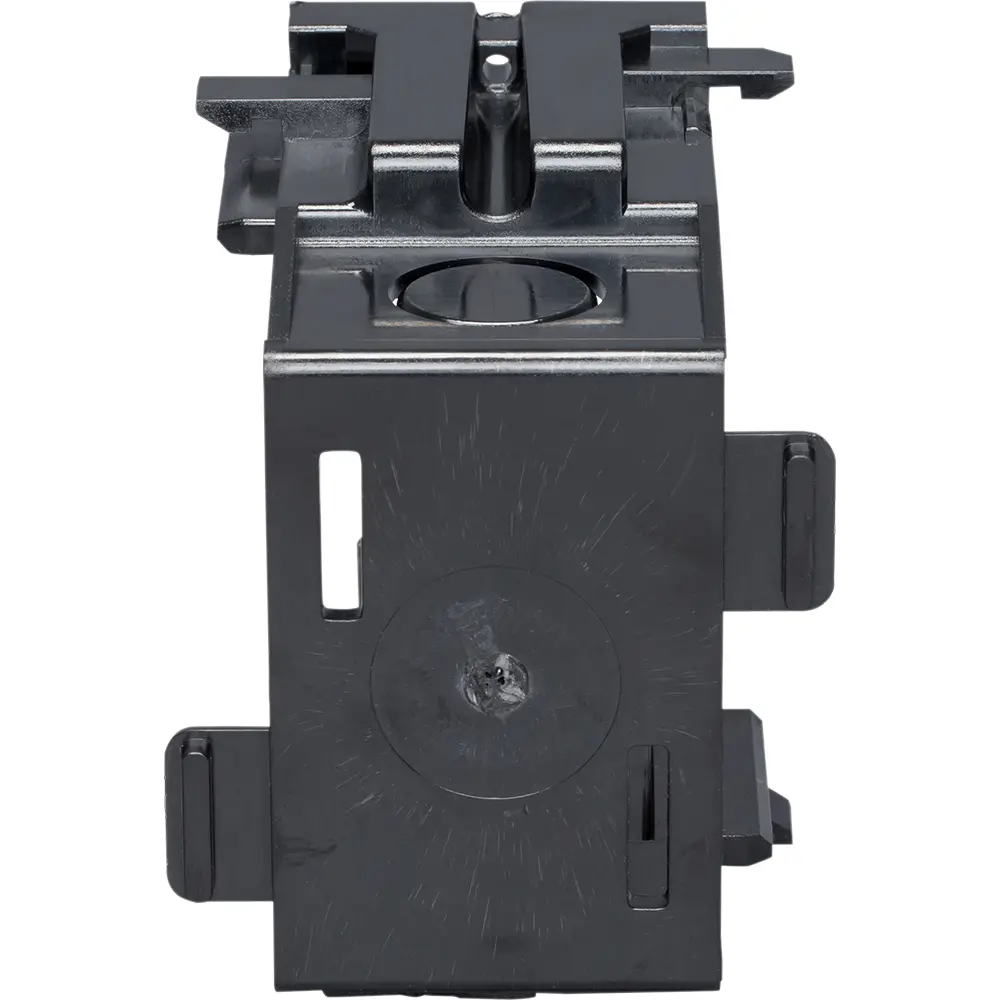 Single-Gang Retrofit Gangable Box Center Section, Black