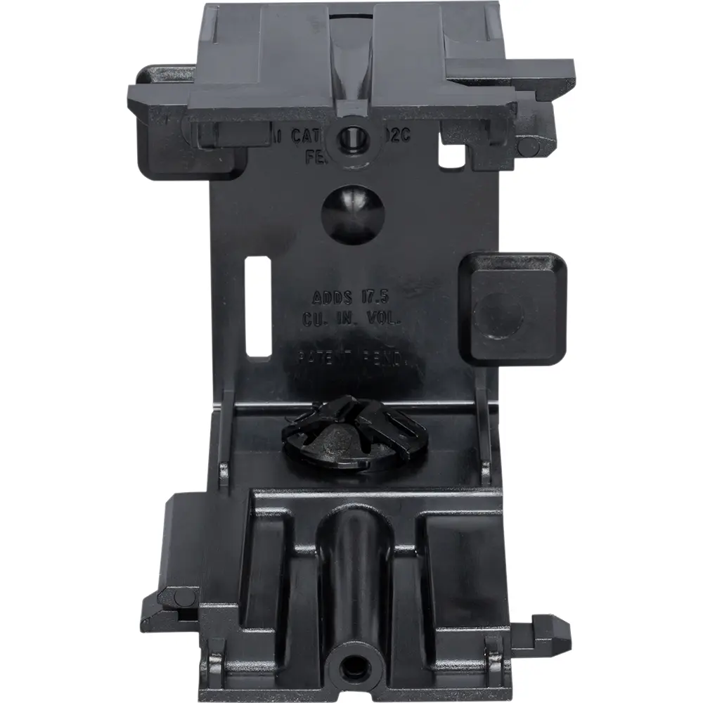 Single-Gang Retrofit Gangable Box Center Section, Black