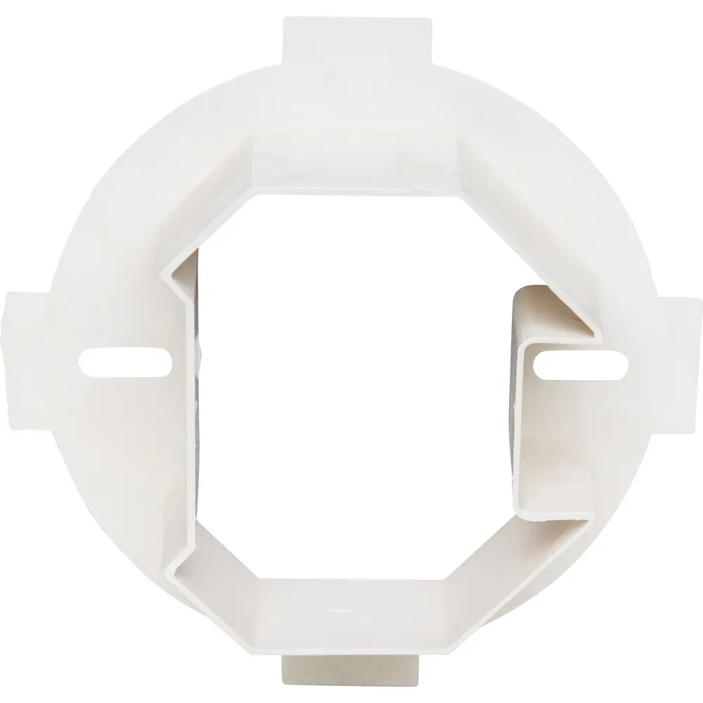 Single-Gang Round Ceiling Box Extender, White