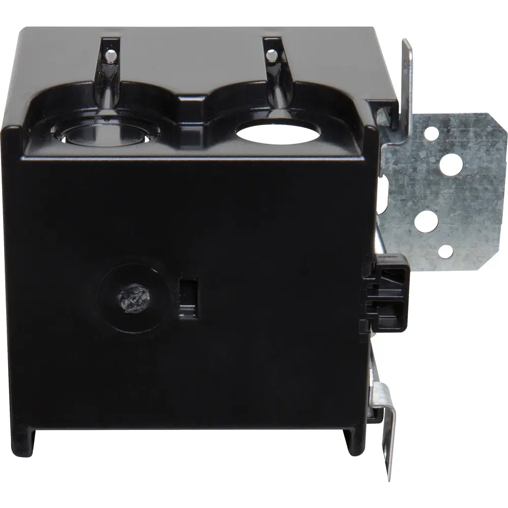 Two-Gang Non-Metallic Outlet Box, Black