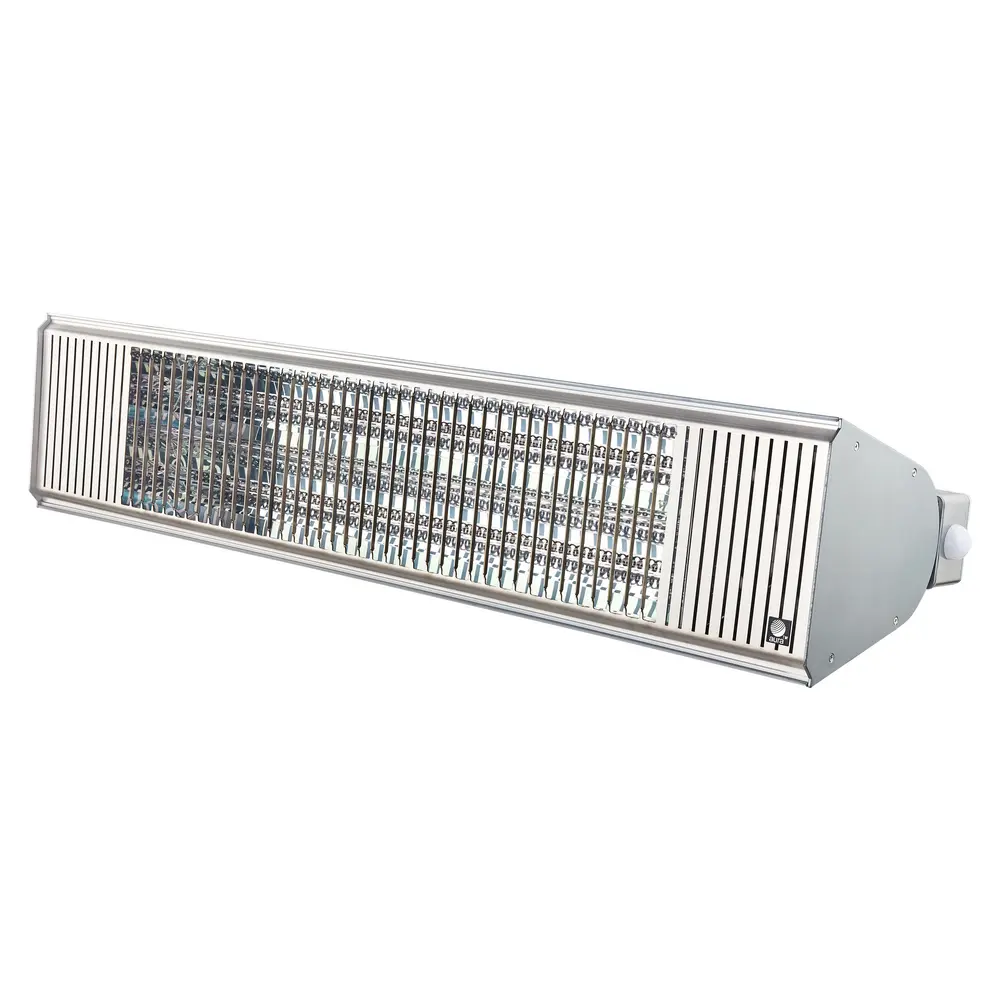 Carbon Fiber Emitter Infrared Patio Heater, 6000W, 208/240VAC, Stainless Steel